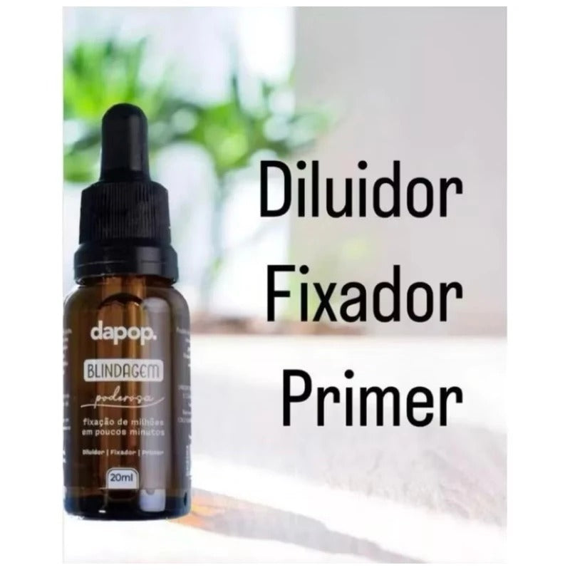 Primer Fixador de Maquiagem Diluidor Blindagem Poderosa Fixação em poucos Minutos Dapop