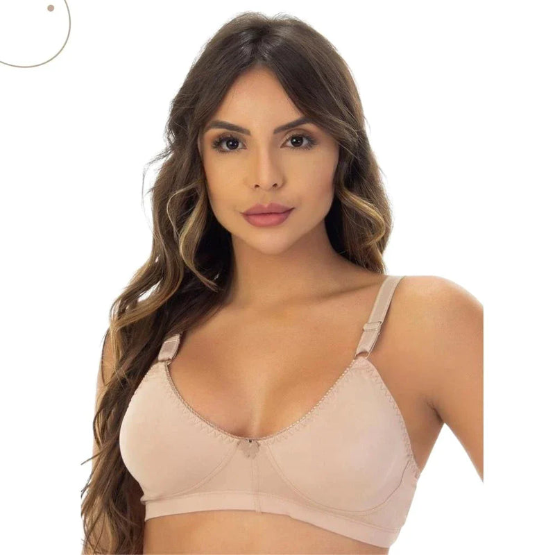 Kit 2 Sutiã Reforçado Sem Bojo Lingerie Sutiã Sem Bojo Sutian Comum e Plus Size