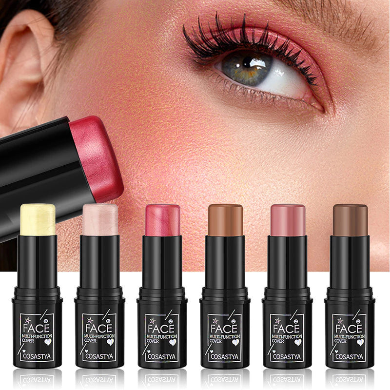 Maquiagem multi-Funcional Funções À Prova D'água Com Três Em Um Rosto natural : Blush